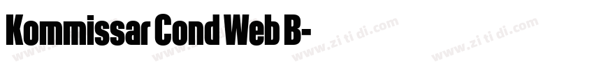 Kommissar Cond Web B字体转换 Kommissar Cond Web B字体转换